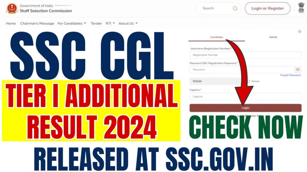 SSC CGL 2024 Tier 1 result